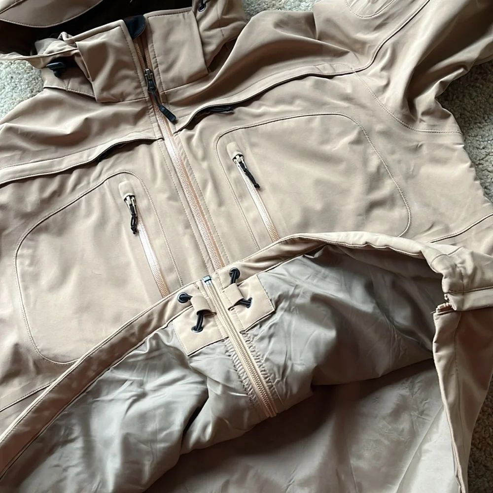 5.11 Tactical Series Tan Performance Jacket with Hood - Picture 9 of 13